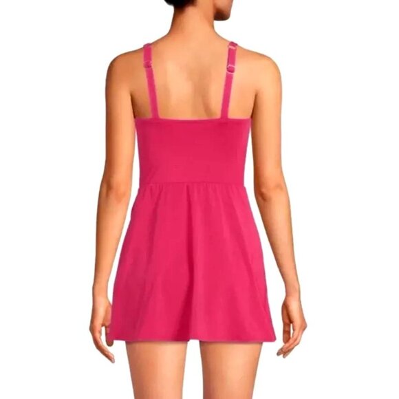Lands' End Crossover V-neck Swim Dress XS - Picture 2 of 6